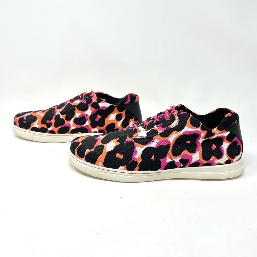 Stuart Weitzman Pink Leopard Print Neoprene Sneakers Size 40/9 - Picture 4 of 8